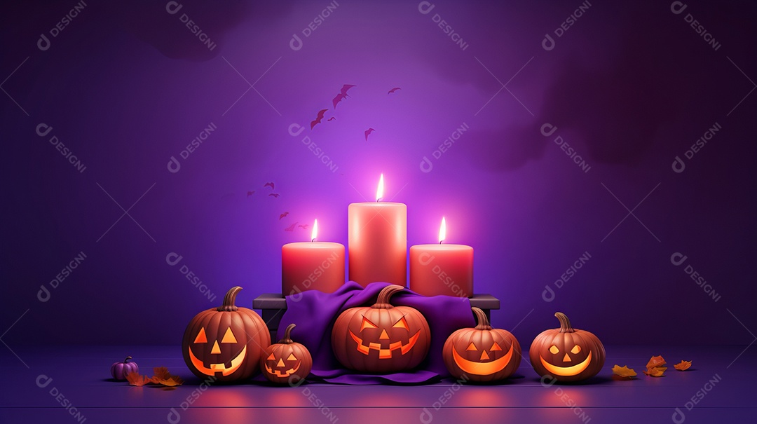 Cenário de Halloween.