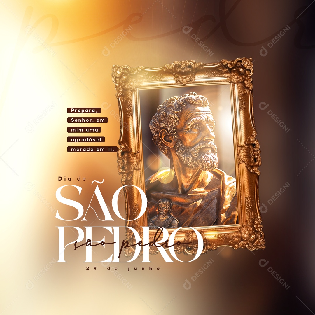 Social Media Dia De São Pedro Agradável Morada Em Ti PSD Editável