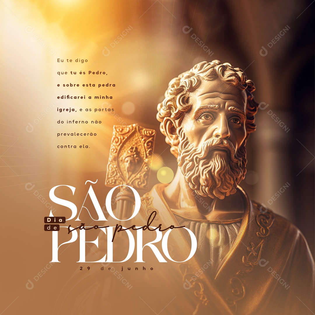 Dia De São Pedro 29 De Junho Social Media PSD Editável