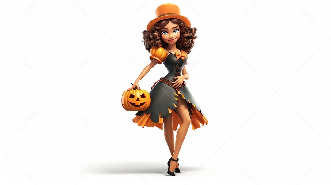 Personagem de halloween fantasiado.