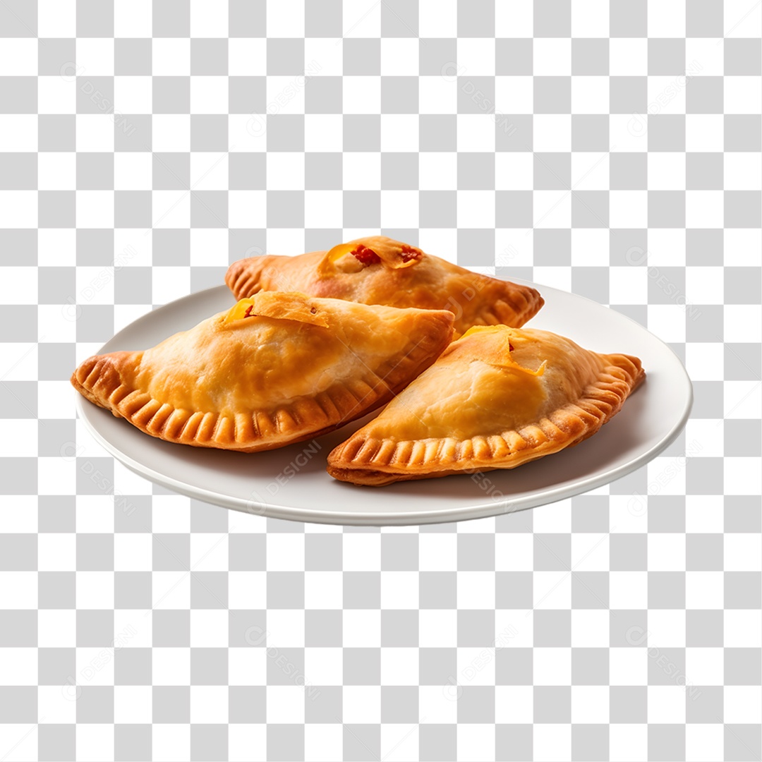 Pasteis fritos saborosos PNG Transparente