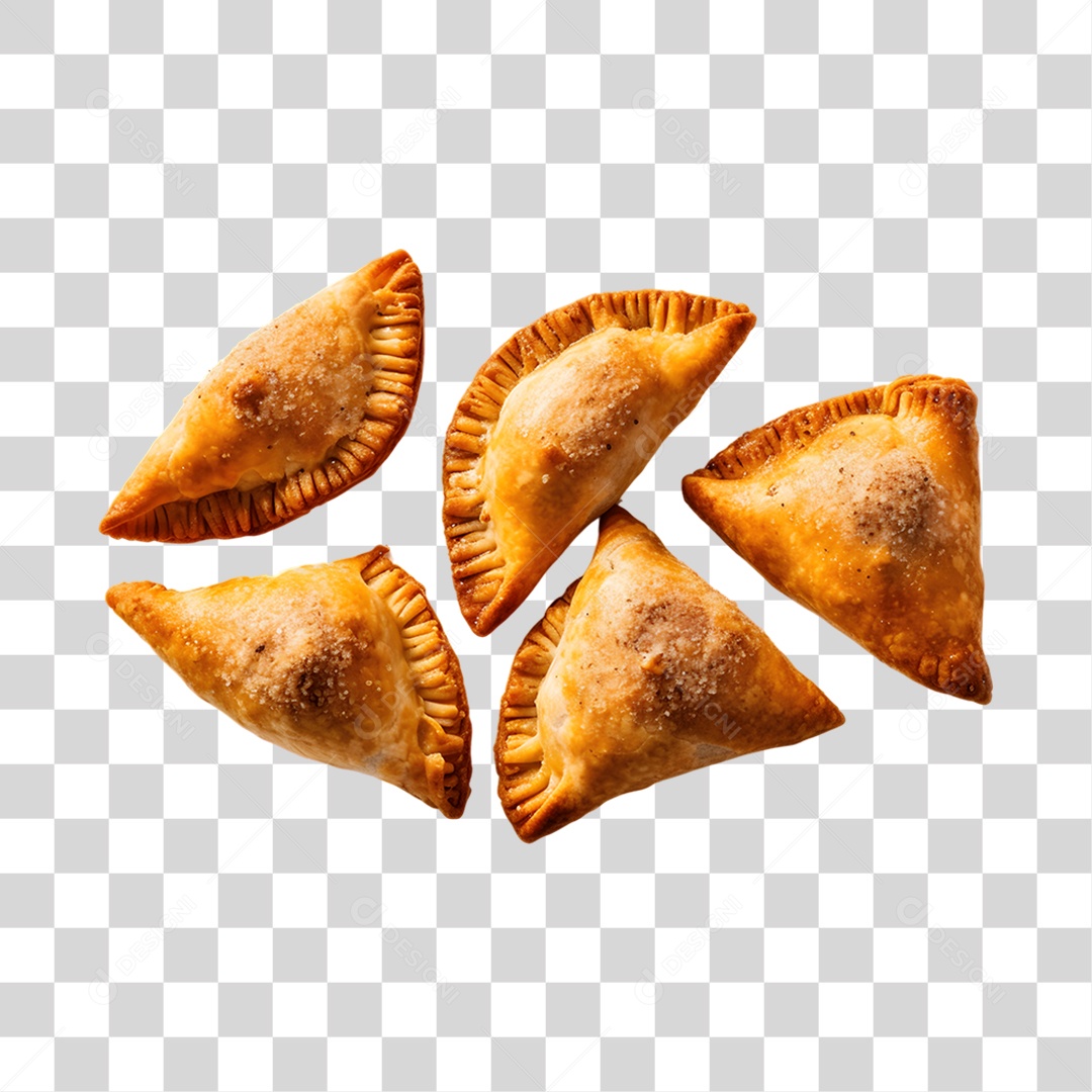 Pasteis fritos saborosos PNG Transparente