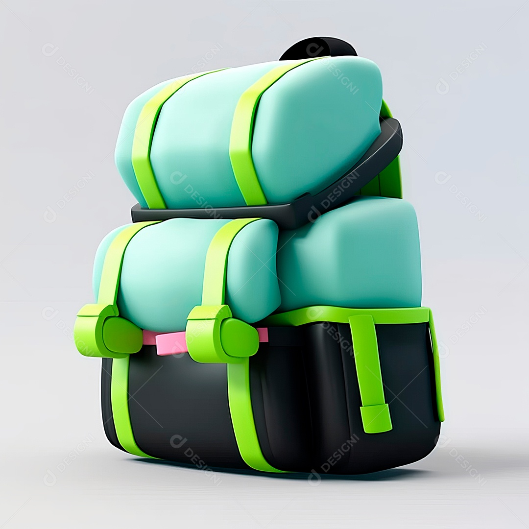 Objeto 3D de mochila.
