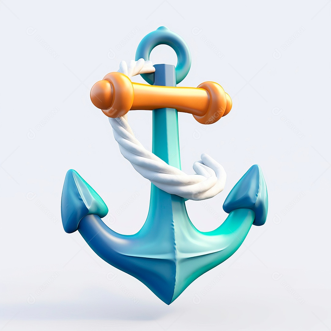 Objeto 3D de ancora.