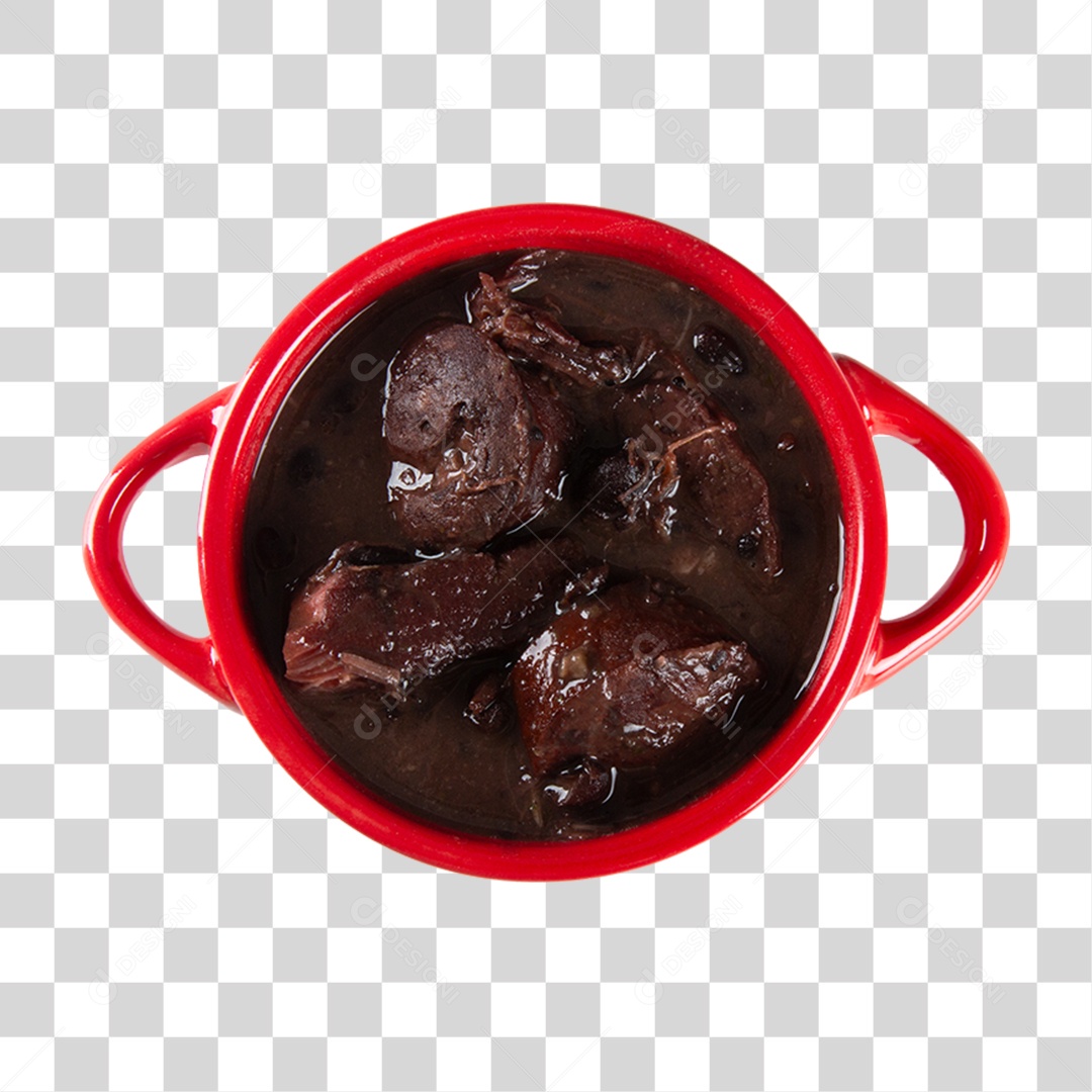 Tigela com Feijoada PNG Transparente