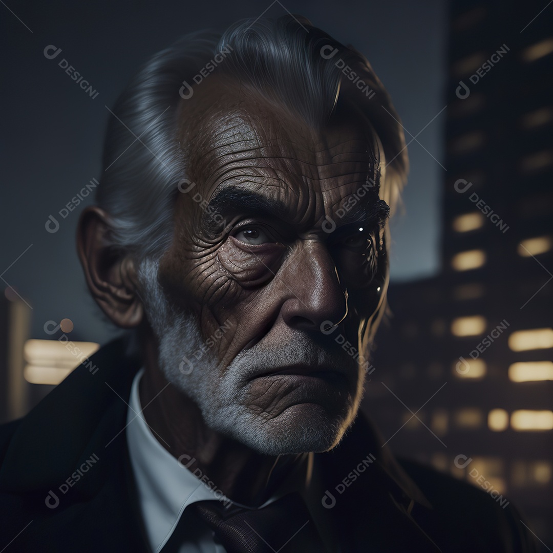 Imagem realista de homem velho