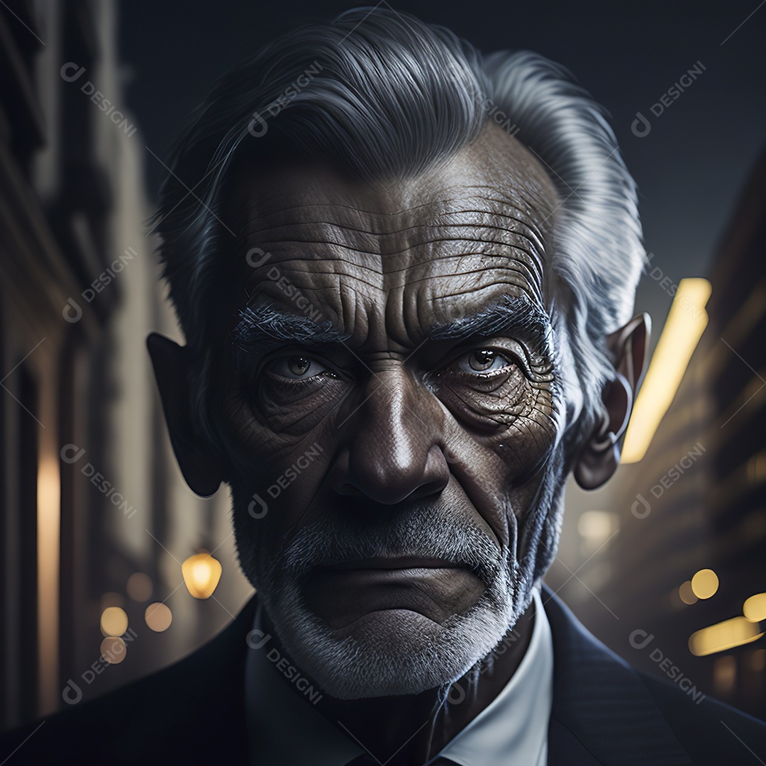 Imagem realista de homem velho