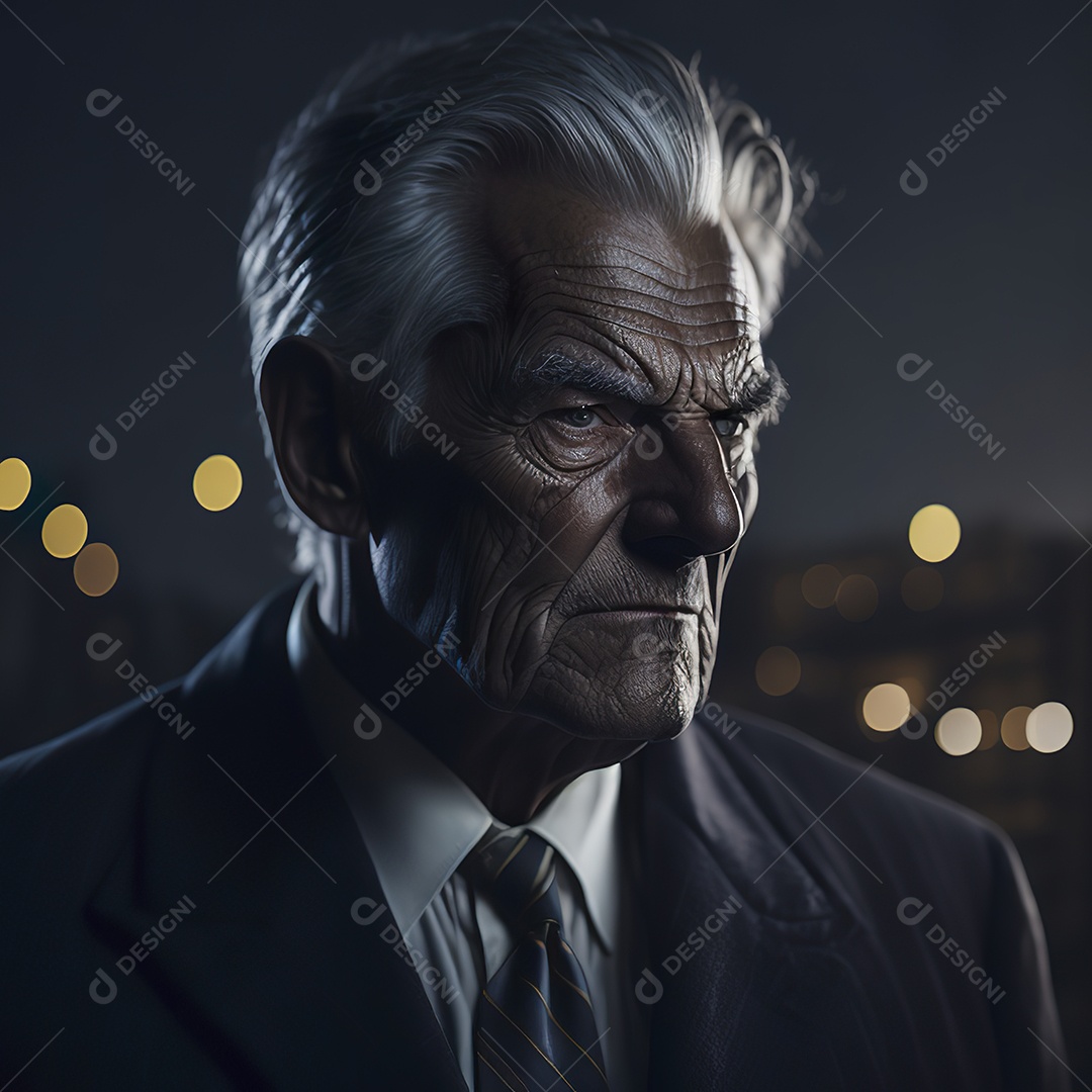 Imagem realista de homem velho