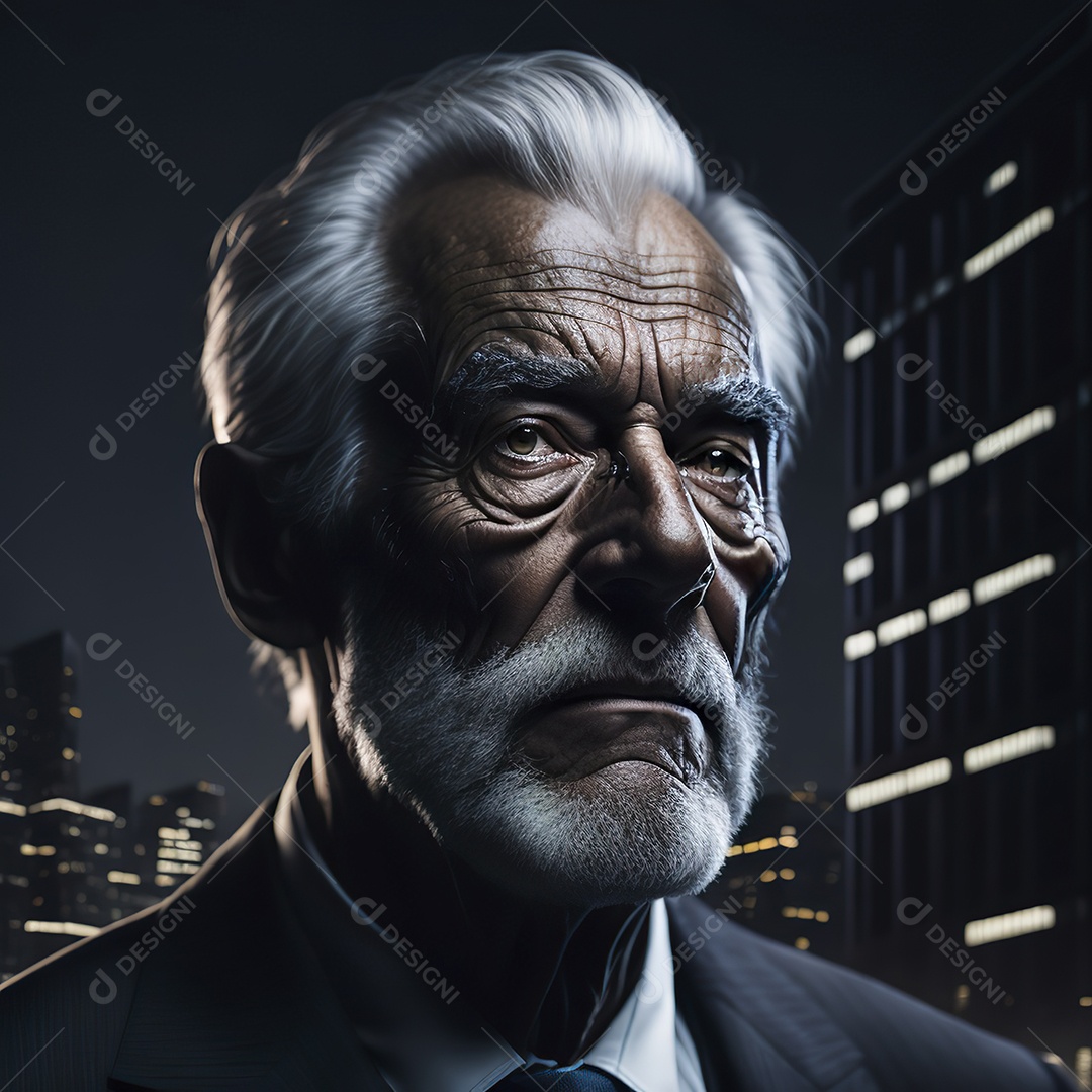 Imagem realista de homem velho