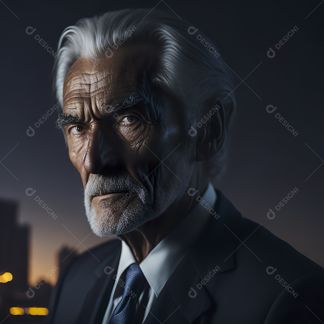 Imagem realista de homem velho