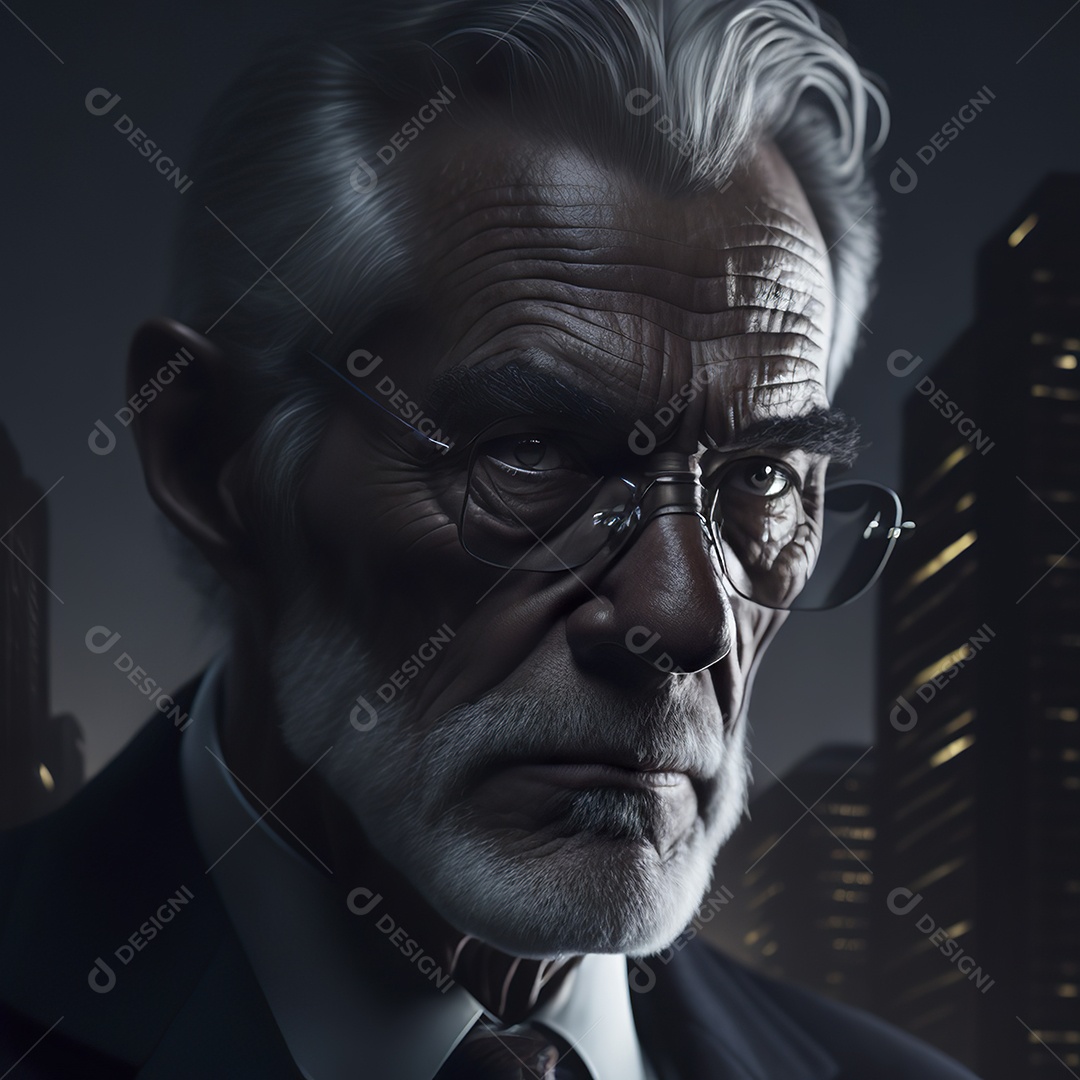 Imagem realista de homem velho