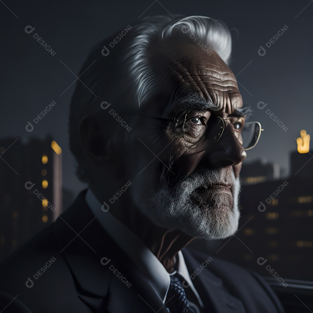 Imagem realista de homem velho