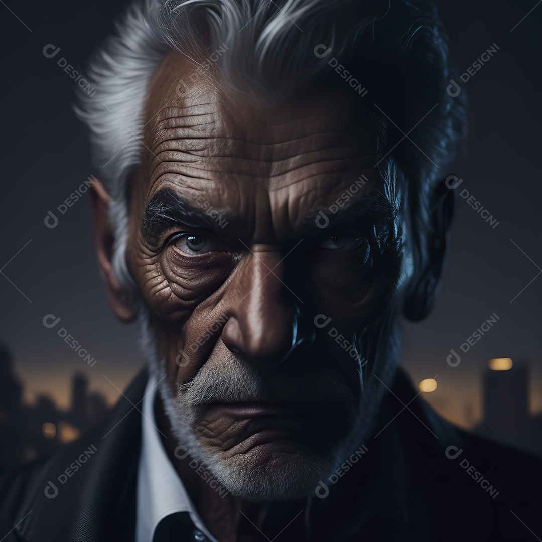 Imagem realista de homem velho