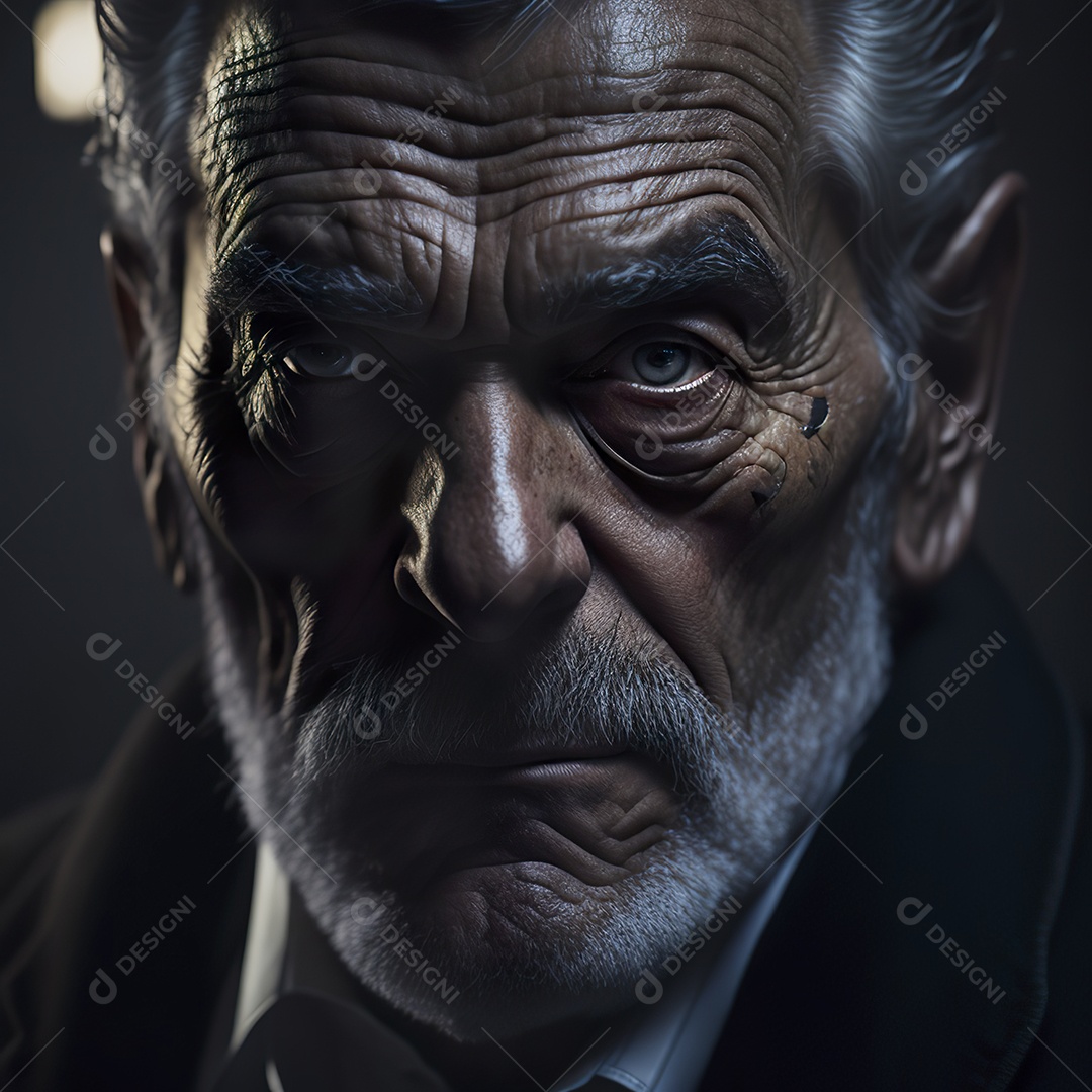 Imagem realista de homem velho