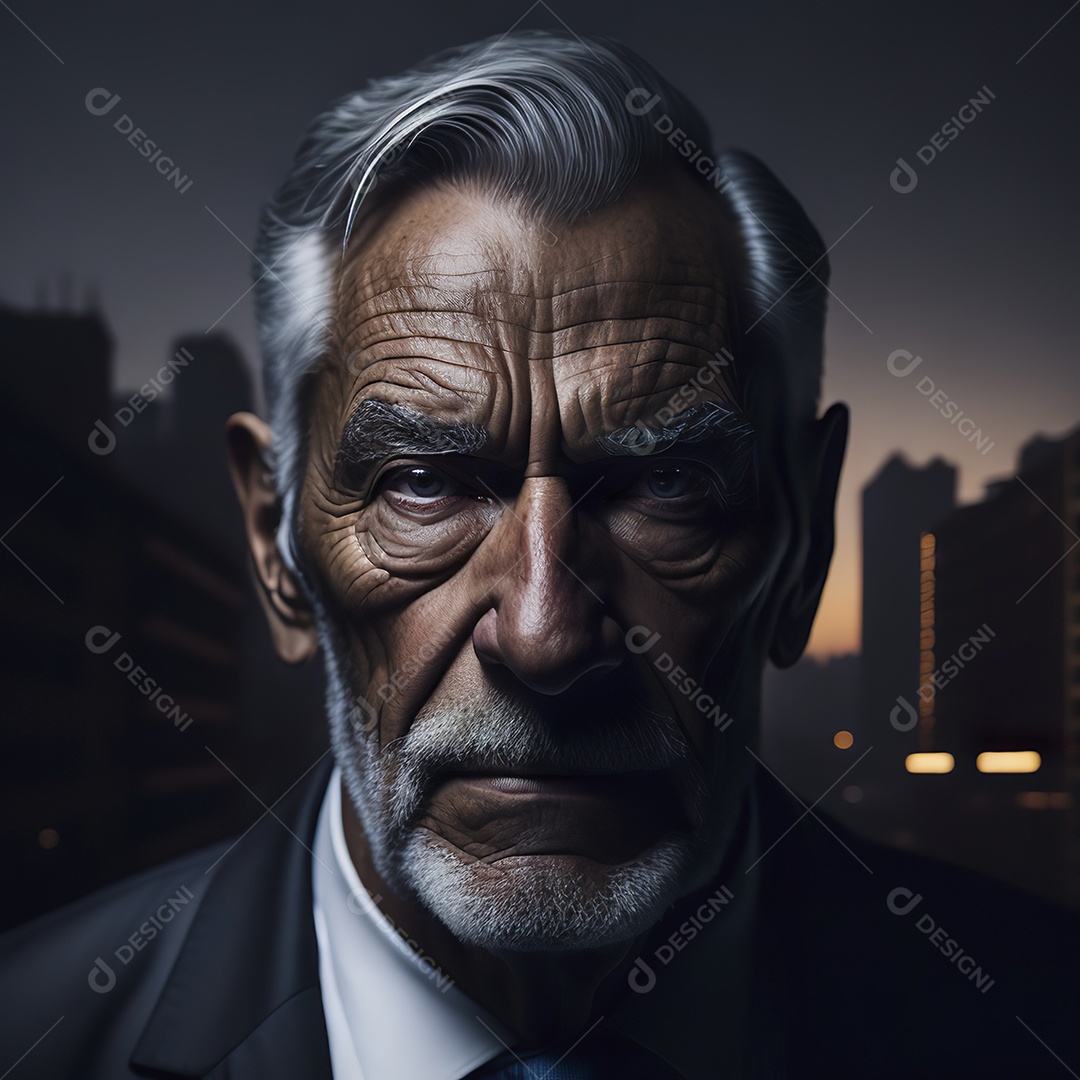 Imagem realista de homem velho