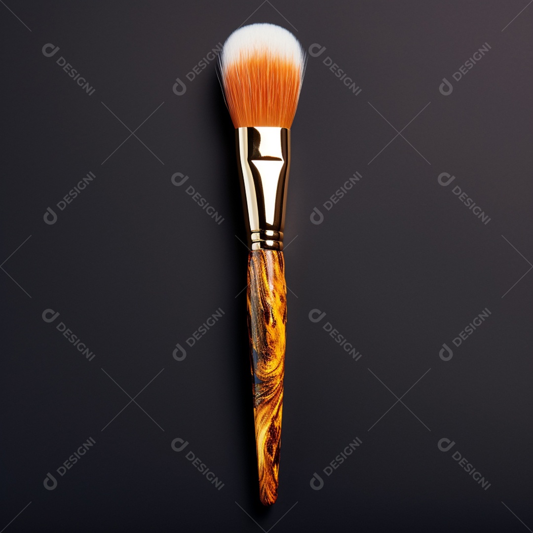 Detalhes pincel de maquiagens