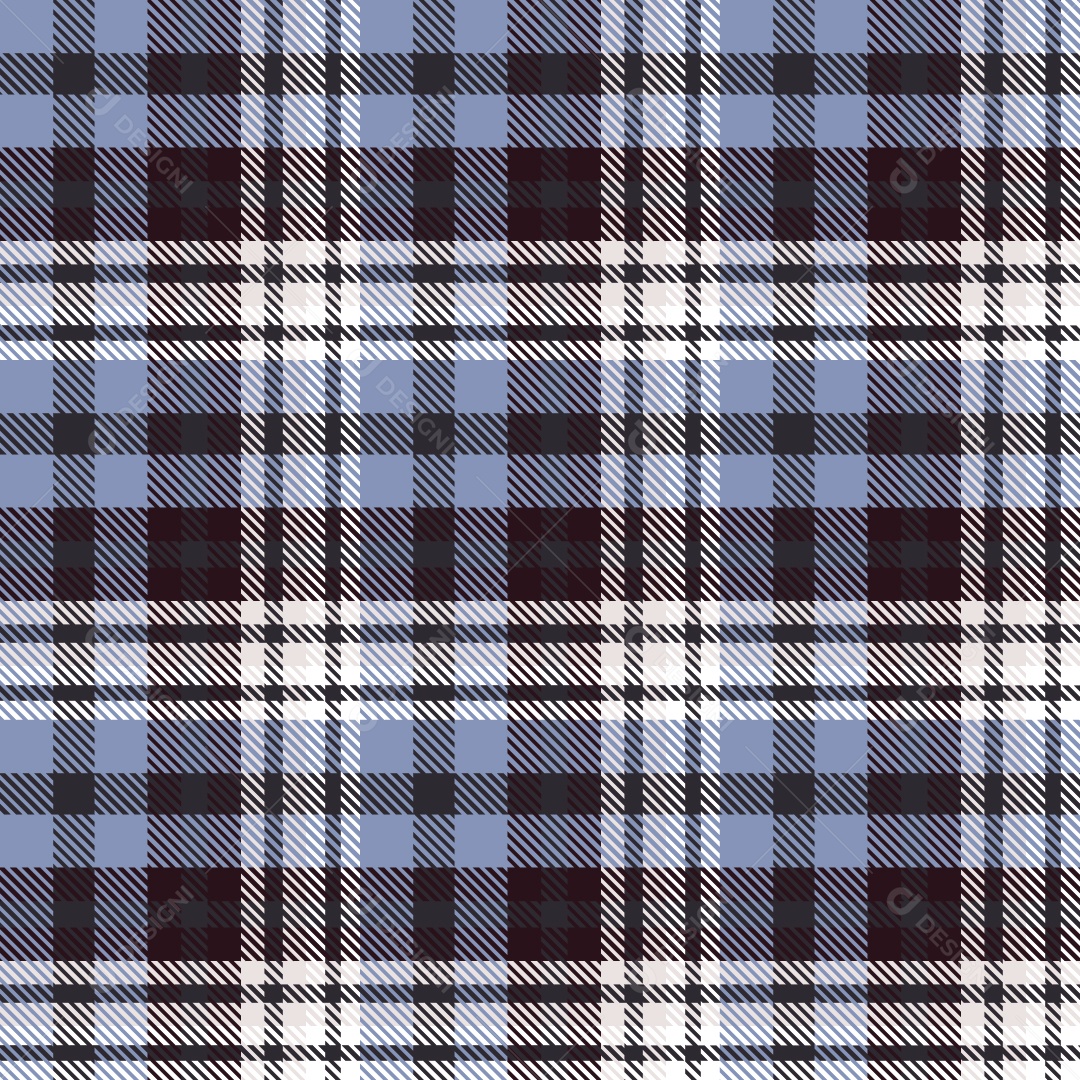 Padrão Xadrez Textura Vetorial Azul e Preto Vetor EPS