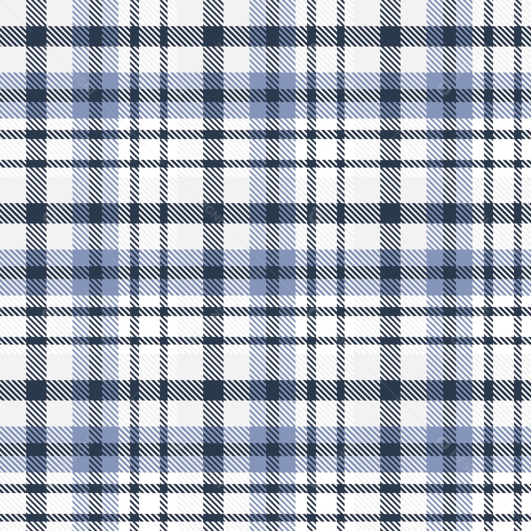 Padrão Xadrez Textura Vetorial Azul e Branco Vetor EPS