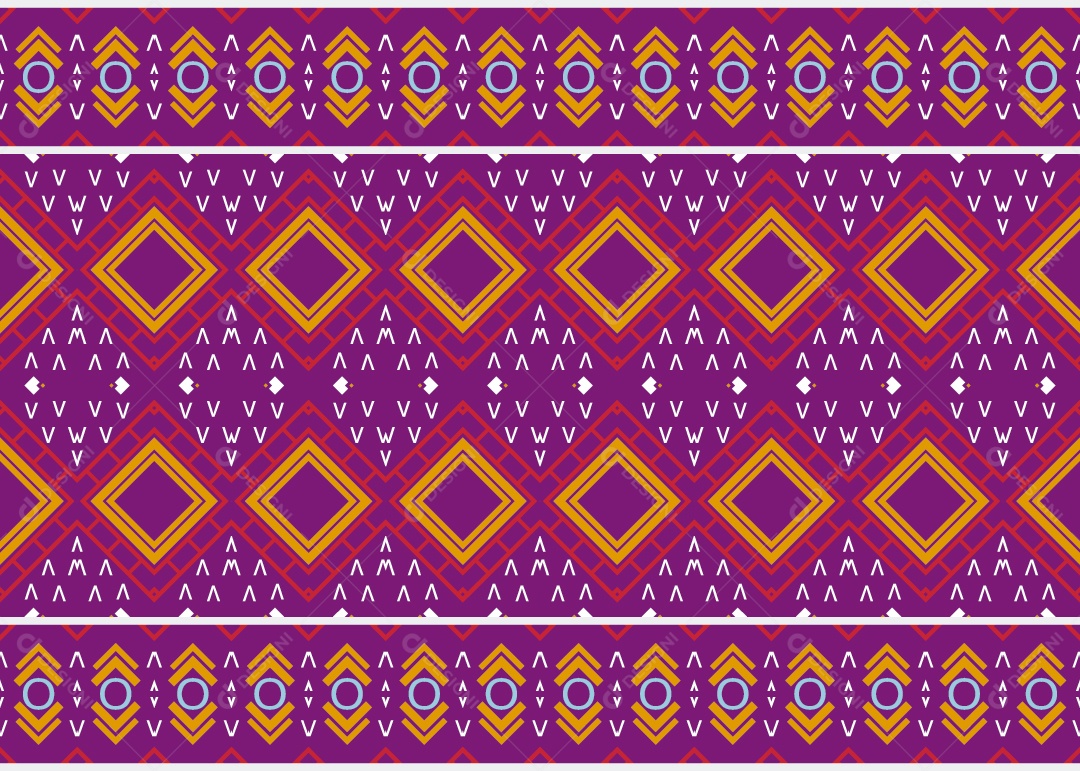 Padrão Tribal Tradicional Estilo Asteca Roxo Moderno Vetor EPS