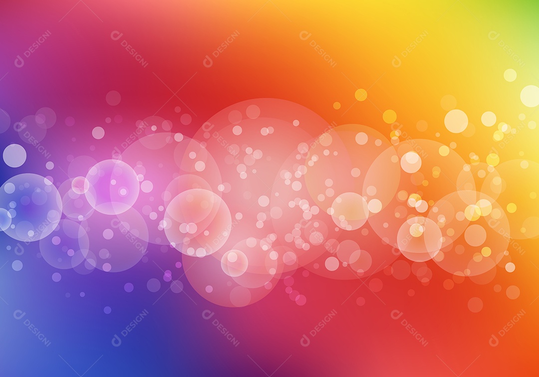 Background Desfocado Colorido Abstrato Vetor EPS