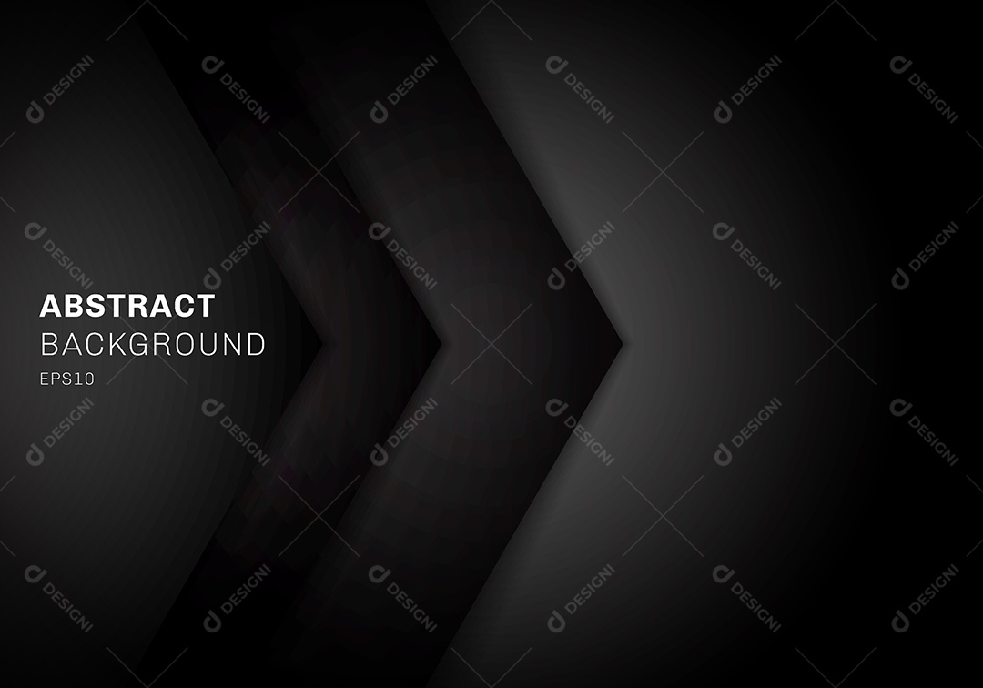 Background Preto Com Formas Geométricas Vetor EPS