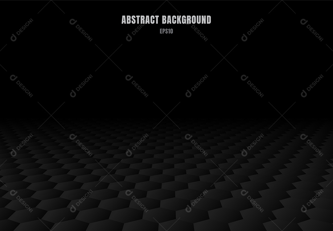 Background Preto Com Formas Geométricas Vetor EPS