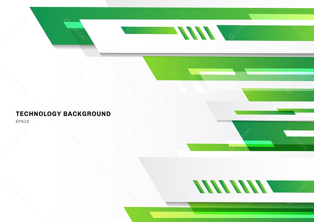 Background Formas Verdes Horizontais Geométricas Vetor EPS