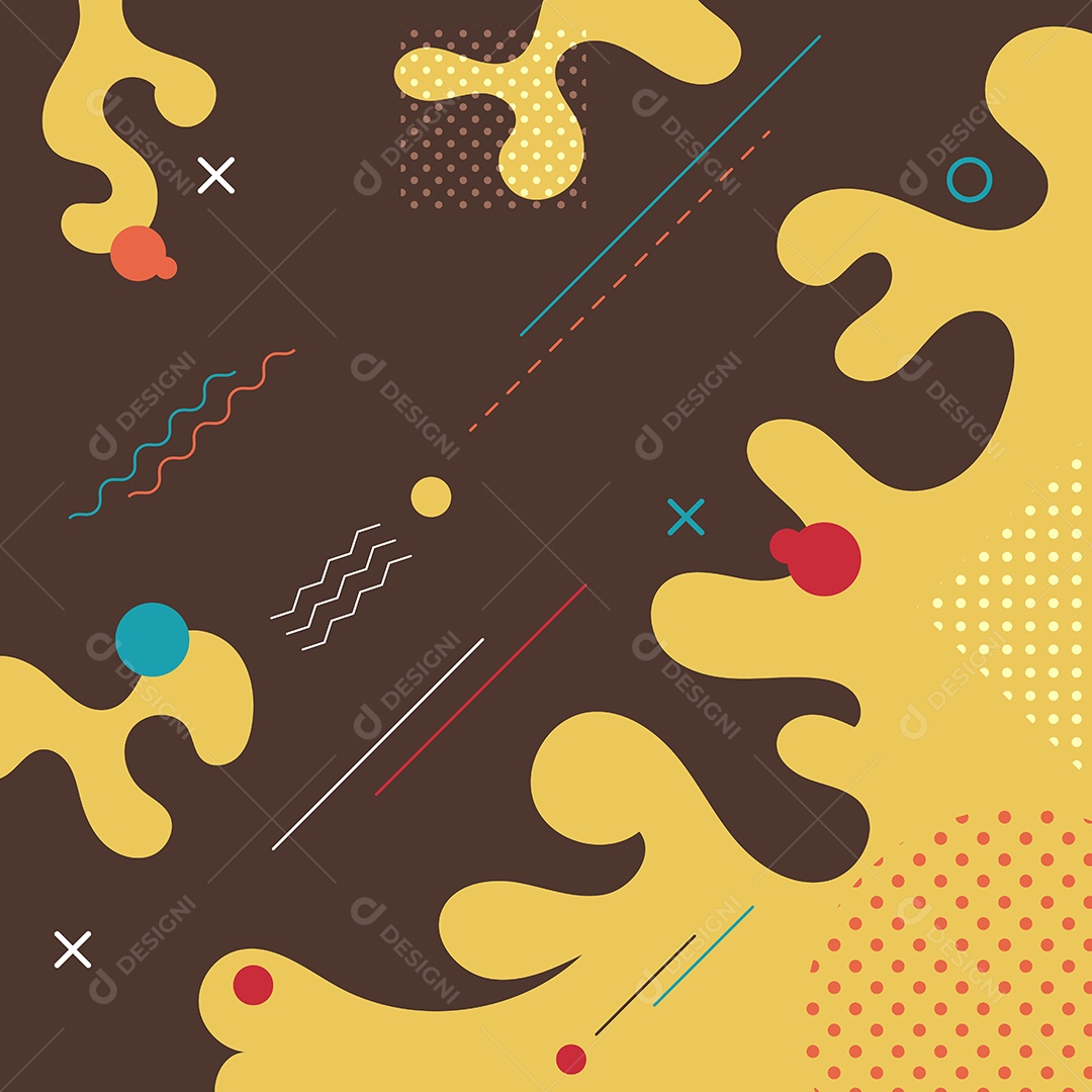 Background Formas Geométricas Líquidas Abstratas Vetor EPS