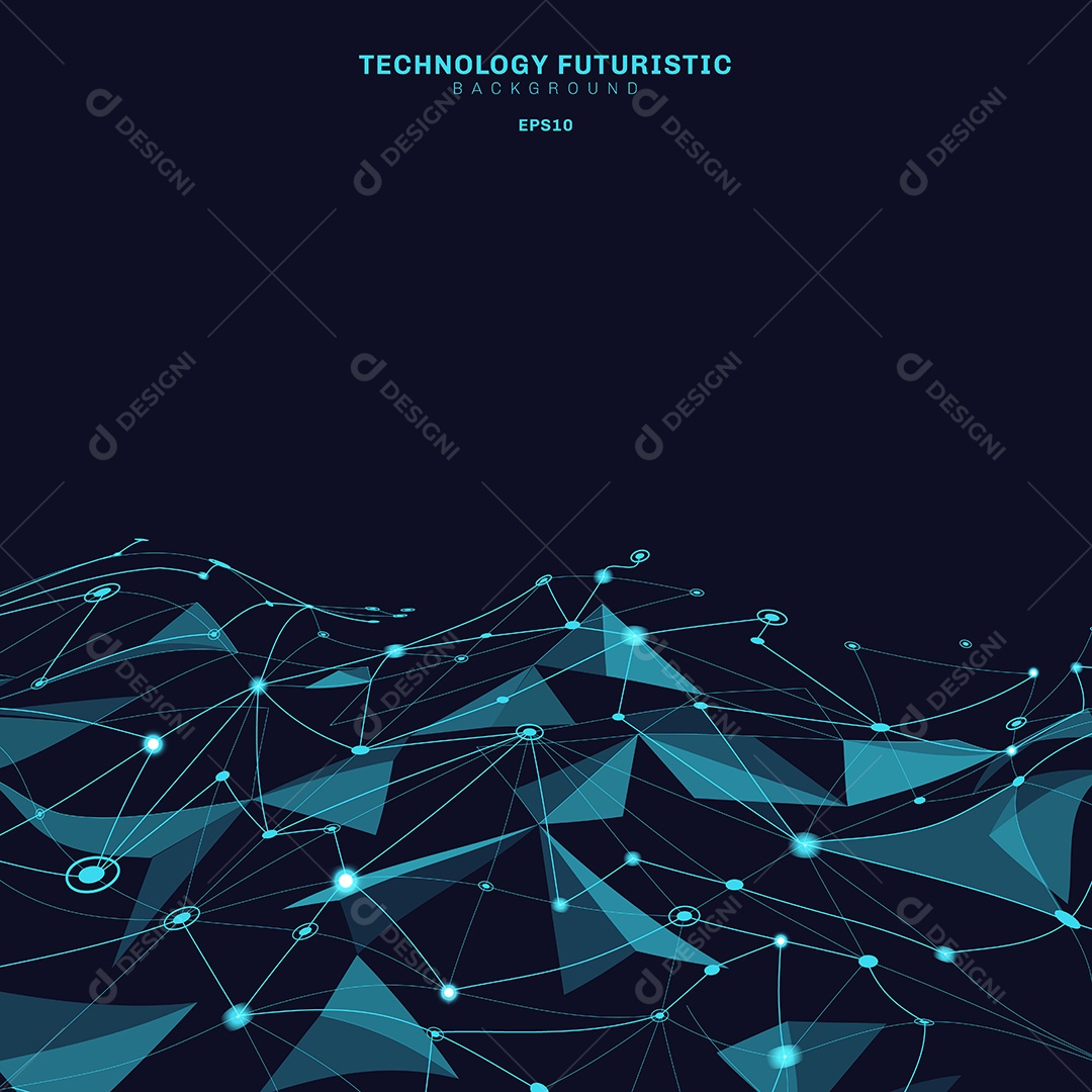 Background Futurista Abstrata Vetor EPS