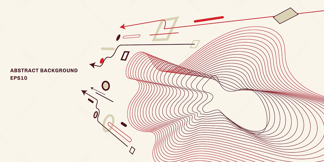 Background De Perspectiva Geométrica Abstrata Vetor EPS