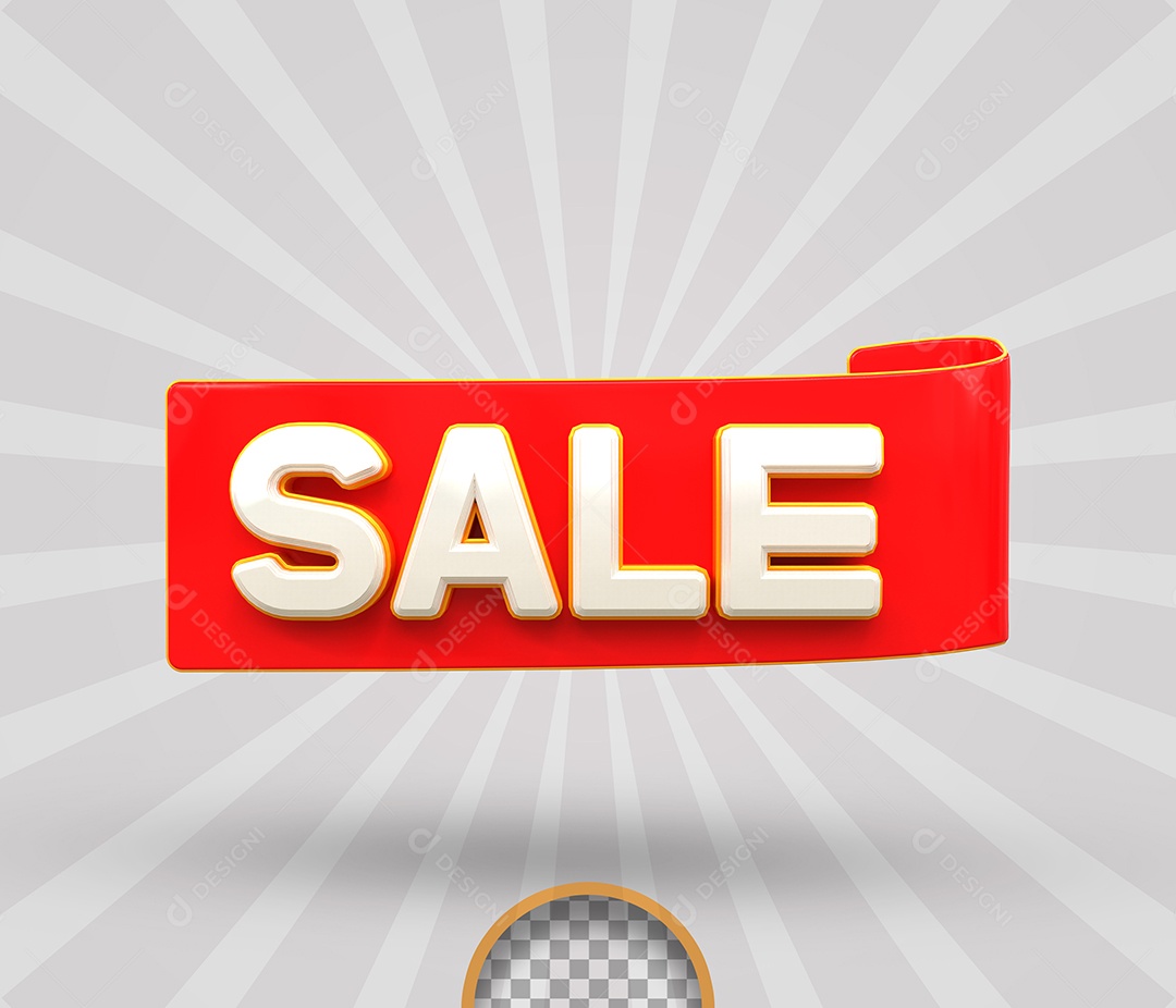 Selo de Desconto 3D Para Composição PSD