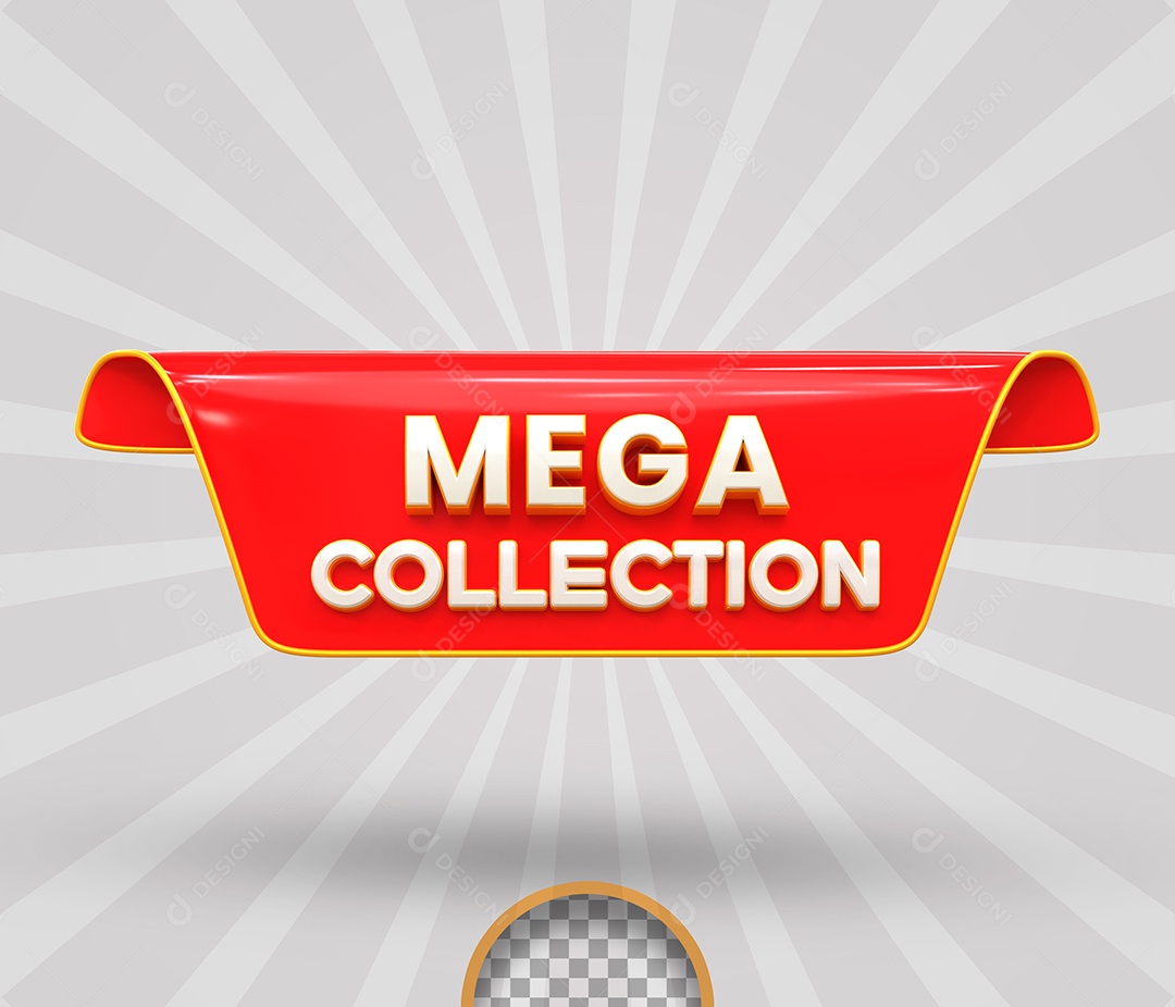 Selo de Desconto 3D Para Composição PSD