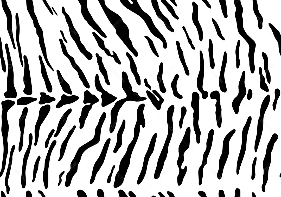 Estampado De Pelo De Animal Zebra Vetor EPS