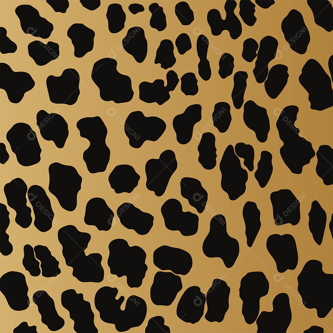 Estampado De Pelagem De Animal Onça Pintada Vetor EPS