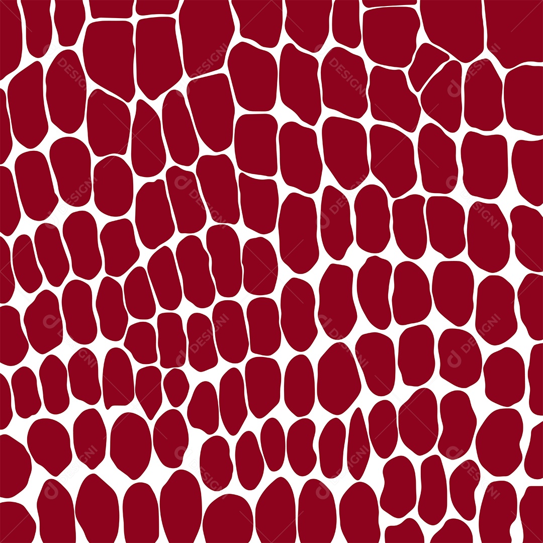 Estampado De Couro De De Animal Crocodilo Ou Jacaré Vermelho e Branco Vetor EPS