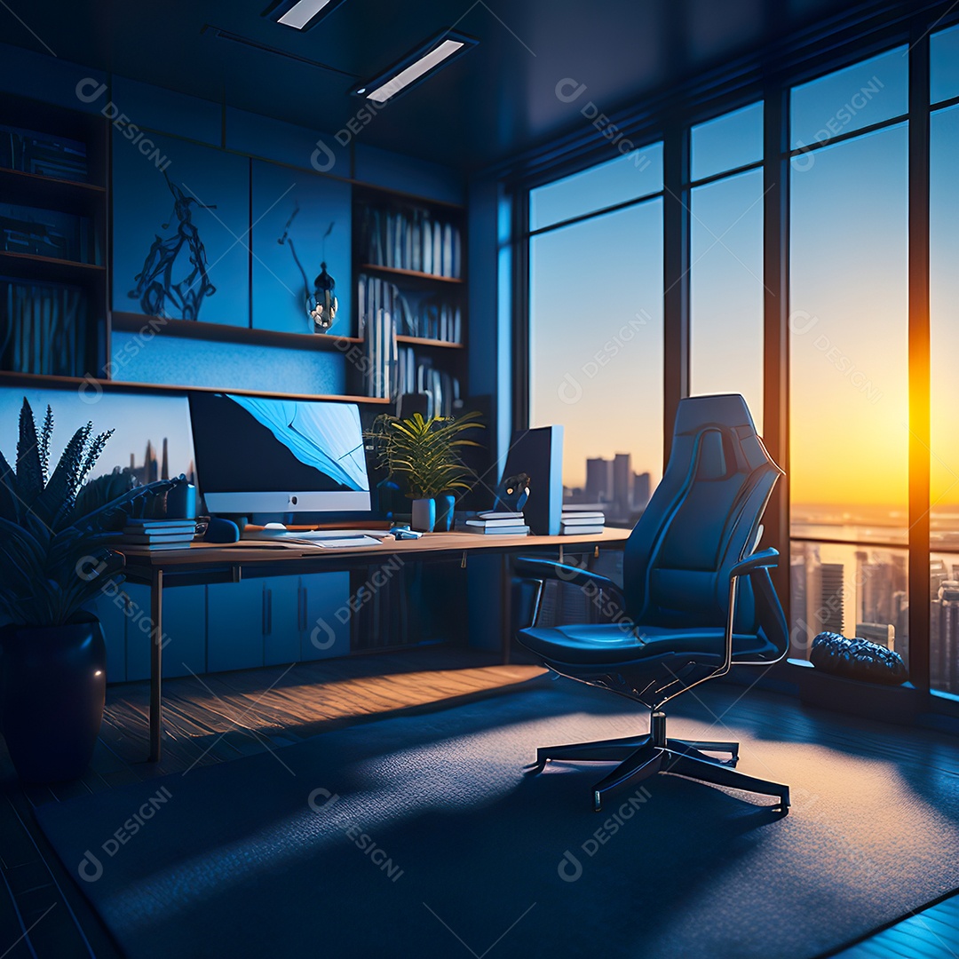 Imagem realista de escritório