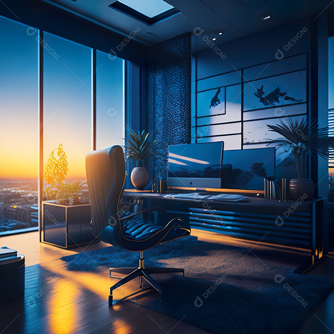 Imagem realista de escritório