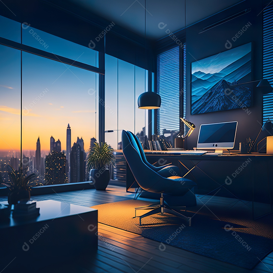 Imagem realista de escritório