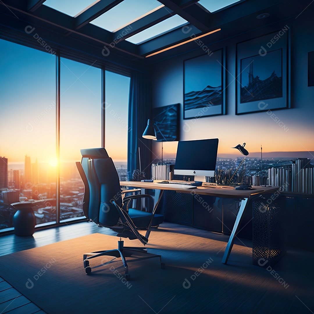 Imagem realista de escritório