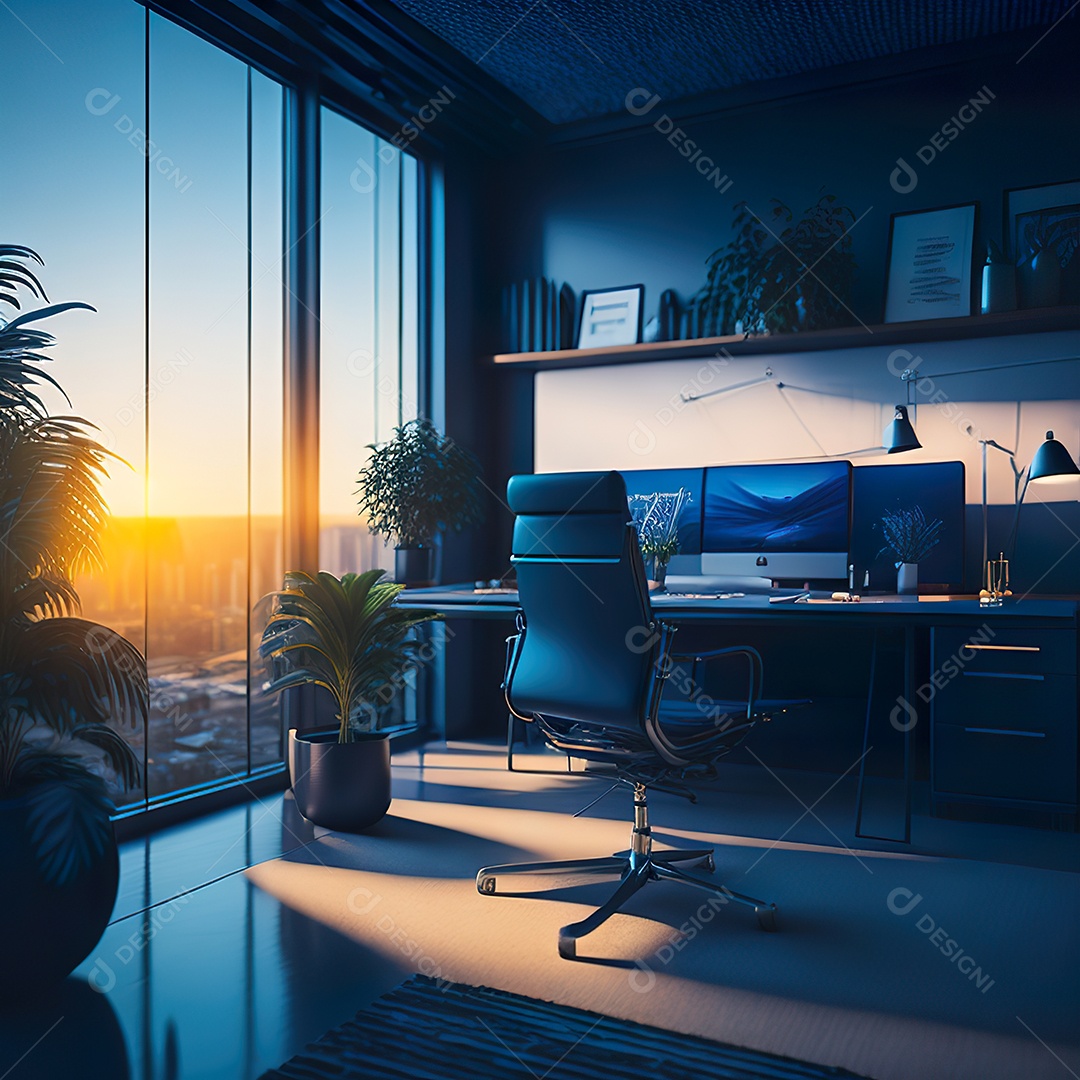 Imagem realista de escritório