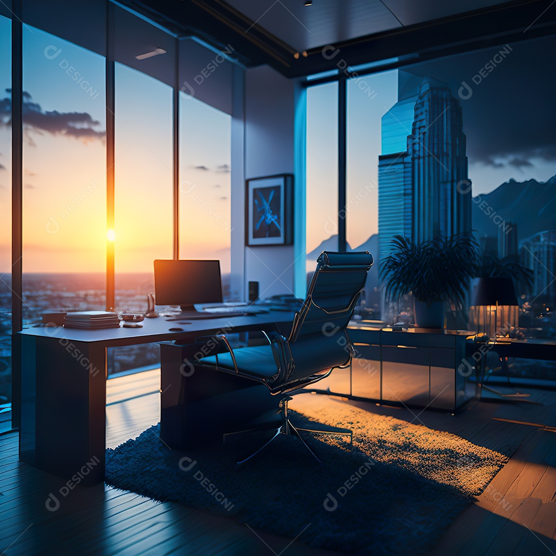 Imagem realista de escritório