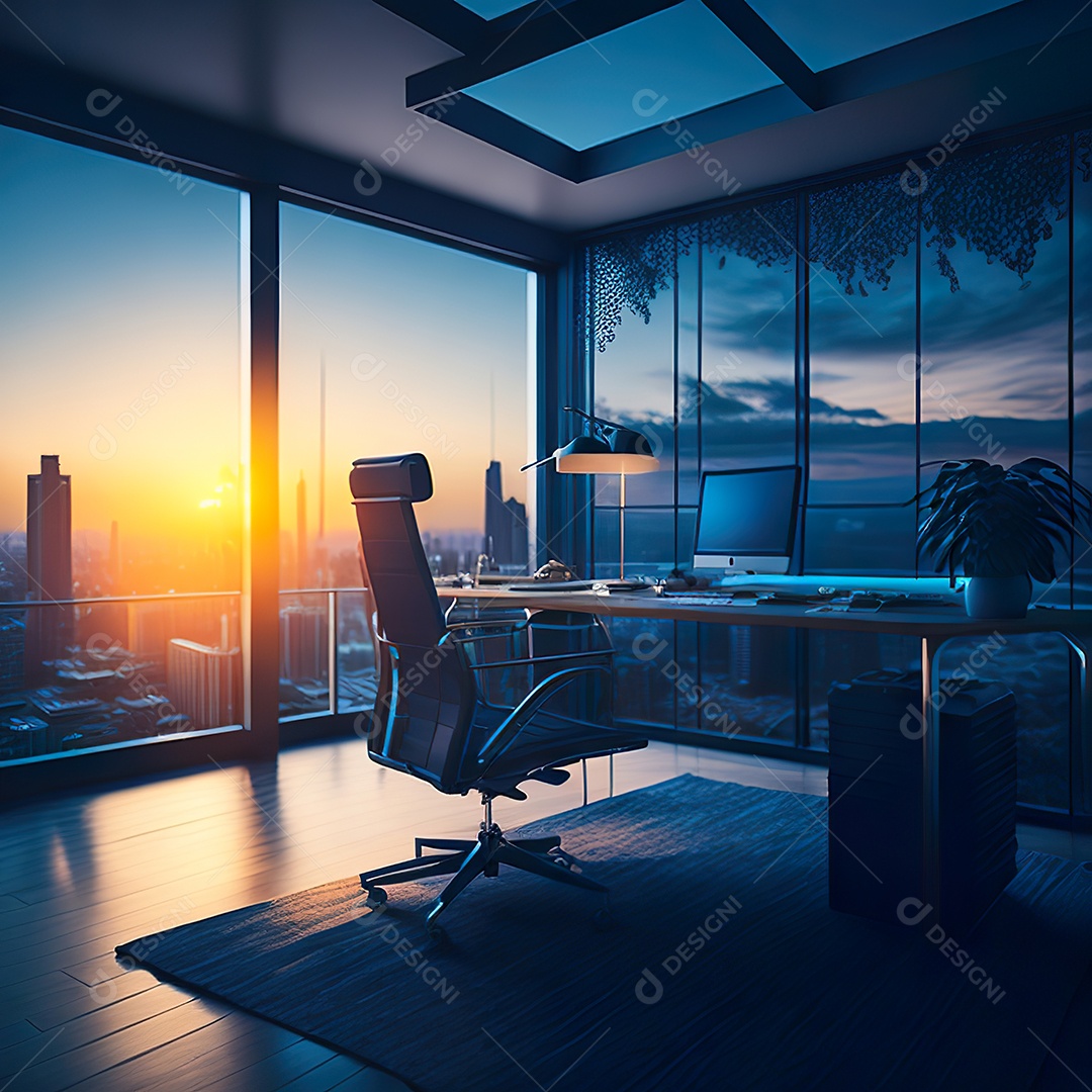 Imagem realista de escritório