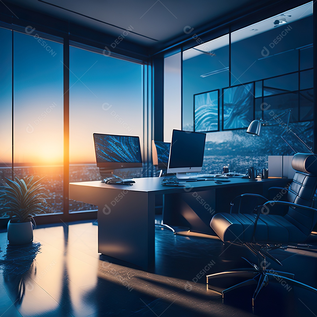 Imagem realista de escritório