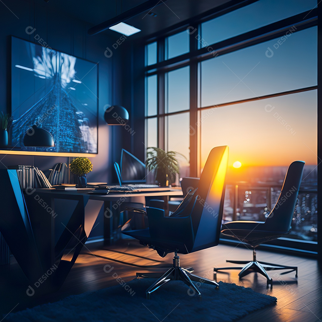 Imagem realista de escritório