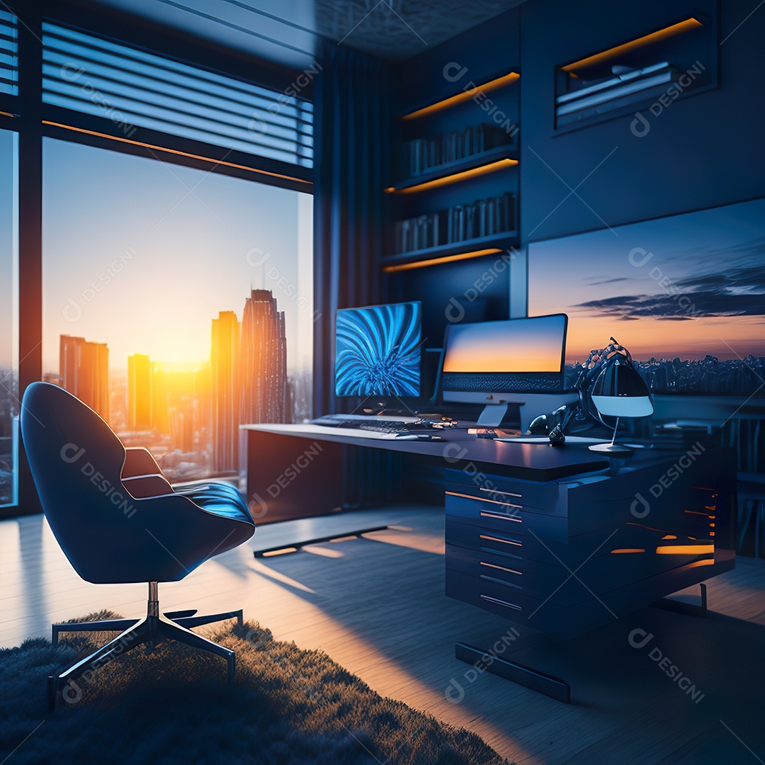 Imagem realista de escritório