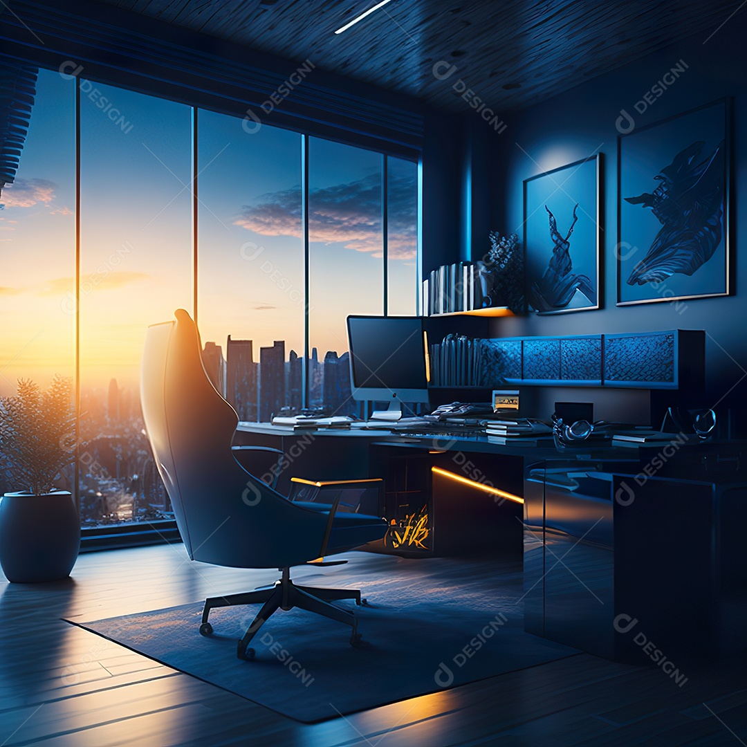 Imagem realista de escritório