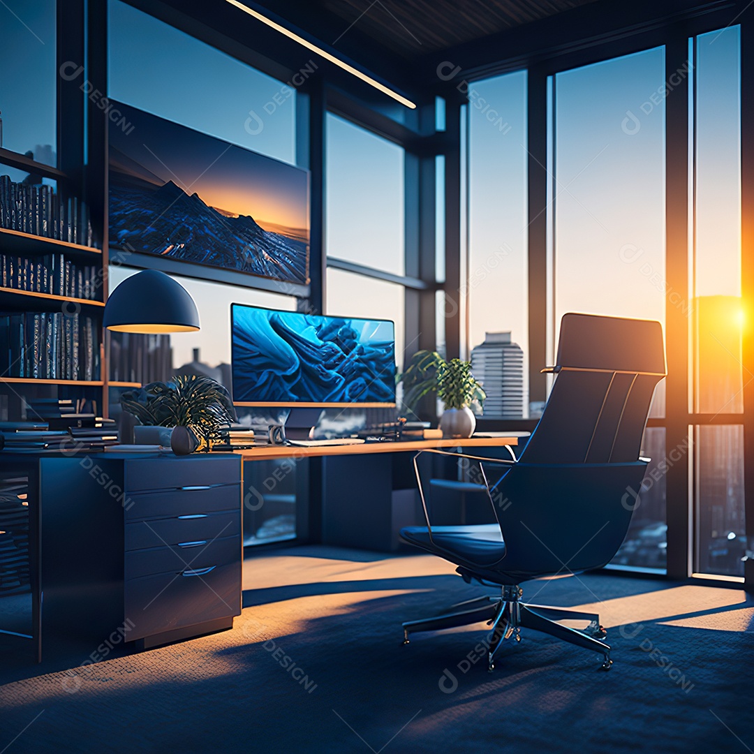 Imagem realista de escritório