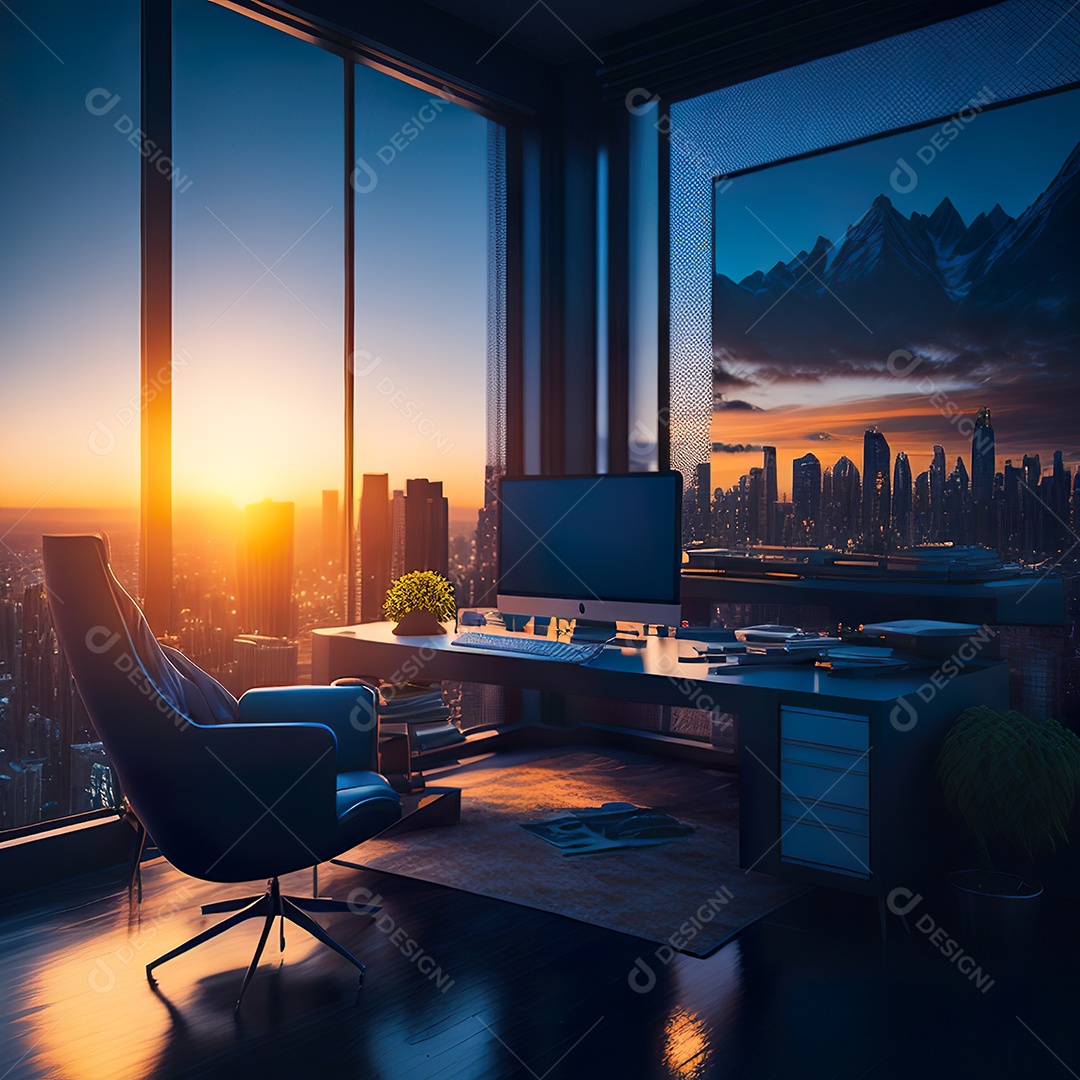 Imagem realista de escritório