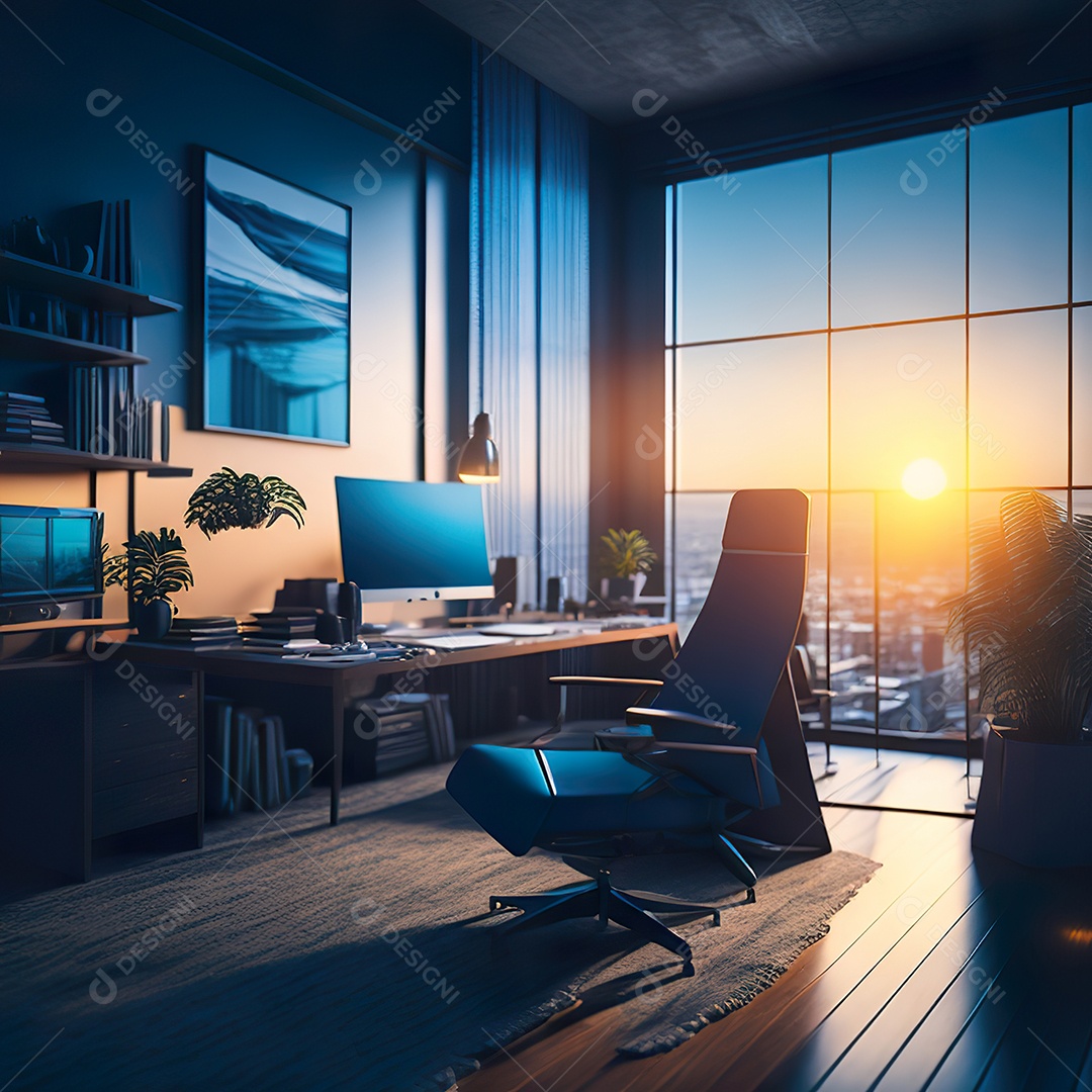 Imagem realista de escritório