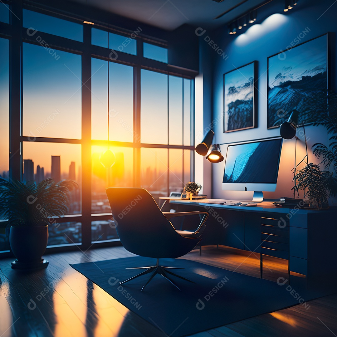 Imagem realista de escritório